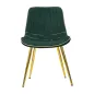 KRZESŁO PARIS ZIELONE/ZŁOTE ZESTAW 2 SZT 51X59X79 cm